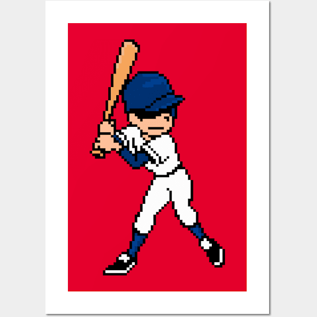 8-Bit Batter - Los Angeles Wall Art by The Pixel League